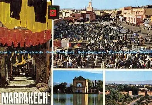 D189740 Marrakesch. Tintoreros. Plaza Djemaa el Fna. Glorieta del Casino. Fisa I.