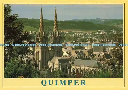 D189741 Quimper. Kathedrale Saint Corentin. Art Jack. 1988