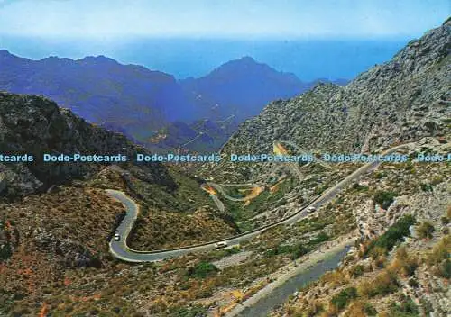 D189785 Mallorca. Carretera de Sa Calobra. Postales Farbe Cyp. Werticrom. Nr. PM