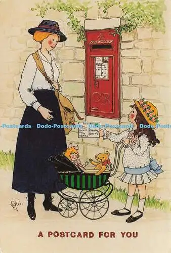 D191532 Eine Postkarte für Sie. Nr. 9. Rosalind Dochte. Gedankenfabrik. 1991