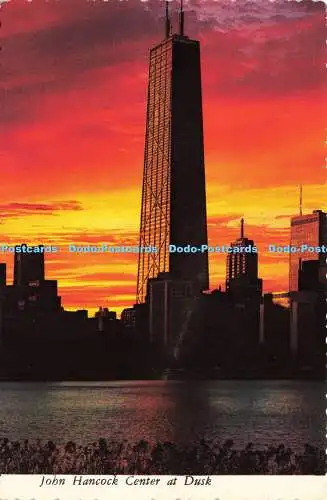 D191548 Illinois. Chicago. Upper Michigan Avenue. John Hancock Center in der Abenddämmerung. A