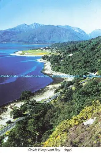 D191617 Argyll. Onich Village and Bay. Blick von oberhalb der Onich Bay auf Loch Linnhe.