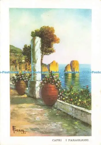 D191619 Capri. I Faraglioni. Carcavallo