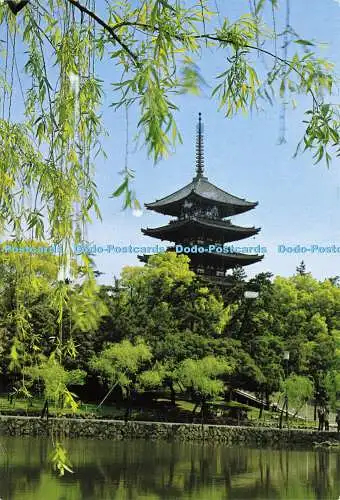 D191637 Nara. Blick auf den Sarusawa-Teich im Frühjahr. Hyogensha