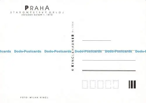 D191729 Praha. Staromestsky Orloj. Zalozen Kolem r. 1410. Kincl und Hauner. Mila