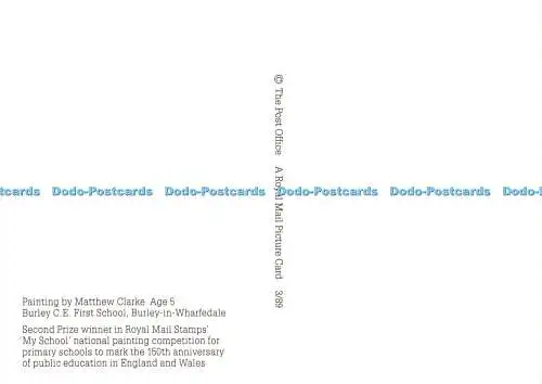 D168036 Burley in Wharfedale. Burley C. E. First School. Gemälde von Matthew Cla