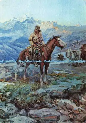 D168389 Free Trapper. Charles Marion Russell. In Helena ausgestellt. Montana Mona