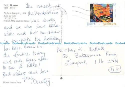 D168404 Paris. Musee Picasso. Paul en Arlequin. Pablo Picasso. Nachfolge Picass