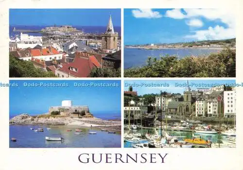 D170295 Guernsey. Castle Cornet. John Hinde. Multi View