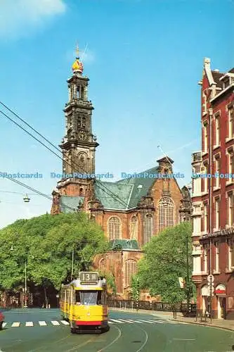 D168492 Amsterdam. Holland. Die Westerkerk. Euro Farbkarten