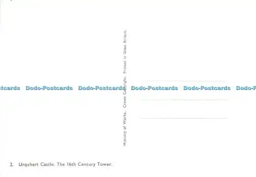 D168548 Urquhart Castle. Der 16. Jahrhundertturm. Arbeitsministerium. Krone