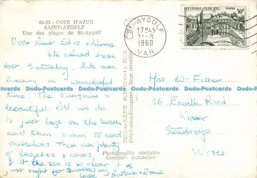 D170408 Cote D Azur. Saint Aygulf. S.E.P.T.RP. 1960