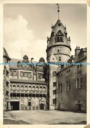 D168637 Schloss Detmold. Innenhof. Ludwig Müller. RP