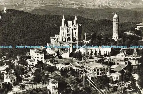 D170466 Barcelona. Tibidabo. Gesamtansicht des Gipfels. Talleres A. Zerkowitz