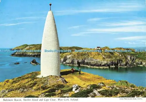 D170484 Irland. Baltimore Beacon. Sherkin Island und Cape Clear. John Hinde. Nein