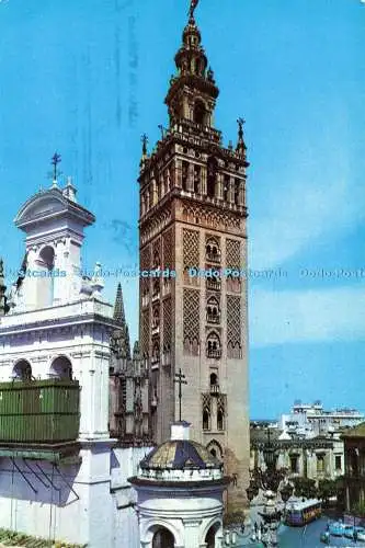 D168746 Sevilla. Die Giralda. Papeles del Norte. Fotocolor Valman