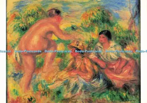 D170602 Musee de Bagnols Sur Ceze. Gard. Jeunes Femmes a la Campagne. Auguste Re