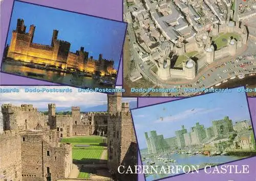 D170673 Caernarfon Castle. Caernarfon aus der Luft. John Hinde. J. Arthur Dixon.