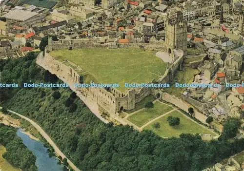 D170727 North Yorkshire. Richmond Castle. Luftansicht von Südosten. H.M.S.O.