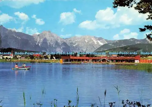 D171850 Hohenluftkurort Seefeld. Freibad am Wildsee Gegen Wetterstein. Monopol.