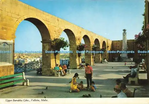 D170861 Malta. Upper Barrakka Gdns. Valletta. Printex. Kathedrale Bibliothek Sliema