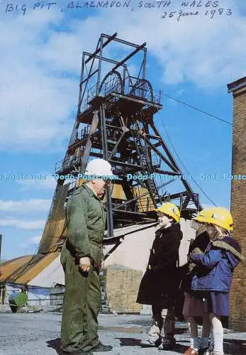 D169121 Bergbaumuseum. Grubenkopf. Das Kopfgestell und die Wickelräder von Big Pit. Joh