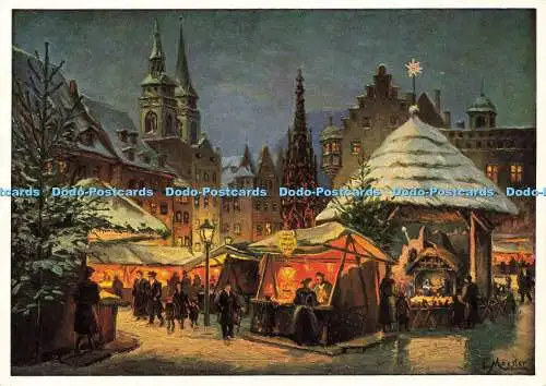 D171977 Nürnberg. Christkindles Markt. L. Mossler Pinx. Liebermann