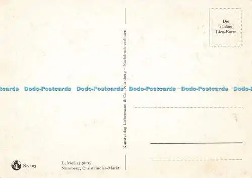 D171977 Nürnberg. Christkindles Markt. L. Mossler Pinx. Liebermann