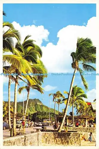 D169125 Hawaii. Waikiki Beach und Diamond Head. Island Heritage