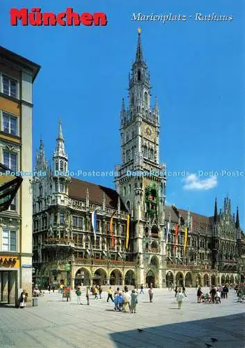 D169126 München. Marienplatz. Rathaus. Huber