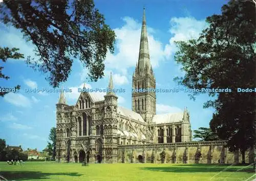 D171986 Kathedrale von Salisbury. aus dem Südwesten. Walter Scott