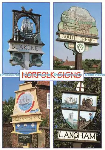 D169137 Norfolk Signs. E. T. W. Dennis. John Hinde. Alan Curtis. Multi View