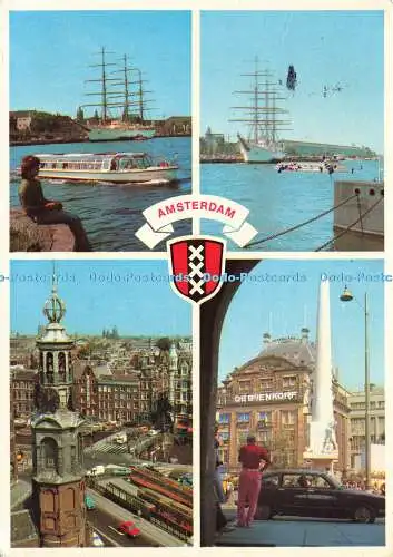 D169148 Amsterdam. Holland. Super Karten. Multi View