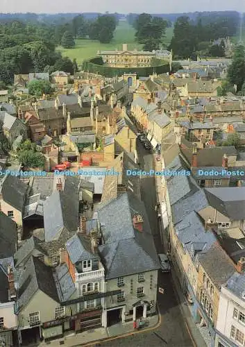 D169202 The Mansion and Cirencester Park. Blick vom Kirchturm. Woodmanste