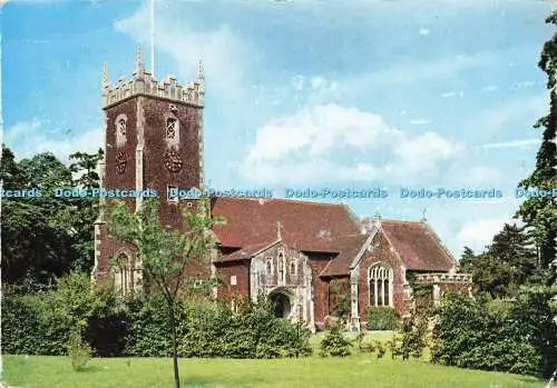 D169306 Sandringham Church. aus dem Südwesten. Topische Presse. Pitkin Bild