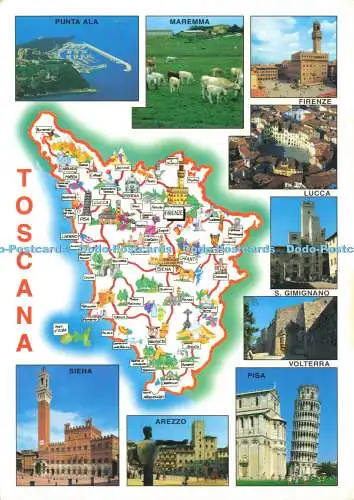 D173487 Toscana. Siena. O. G. P. Officina Grafica Bolognese. Multi View