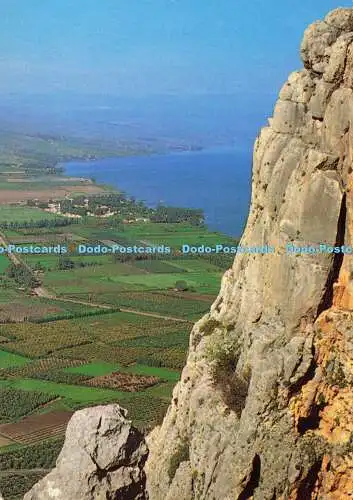 D173501 Die Ebene von Ginossar vom Mount Arbel aus gesehen. Palphot