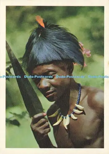 D173545 A Travers le Congo. Guerrier Mongo. Gobel und Compagnie