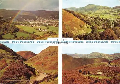 D171189 Church Stretton. Richter. C. 3665. X. 1976. Multi View