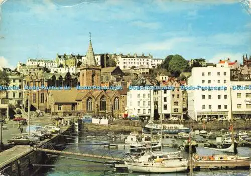 D169380 C.I. Stadtkirche und Yachthafen. St. Peter Port. Guernsey Press. E.T.W.D