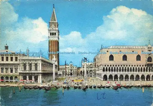 D172240 Venezia. Gesamtansicht des St. Marc Beckens. Stab Grafico Cesare Capello