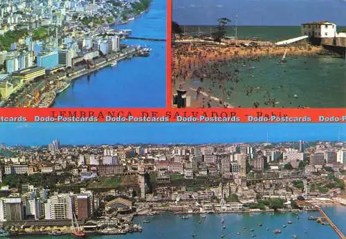 D169473 Bahia. Lembranca De Salvador. Comercio De Postais. Multi View