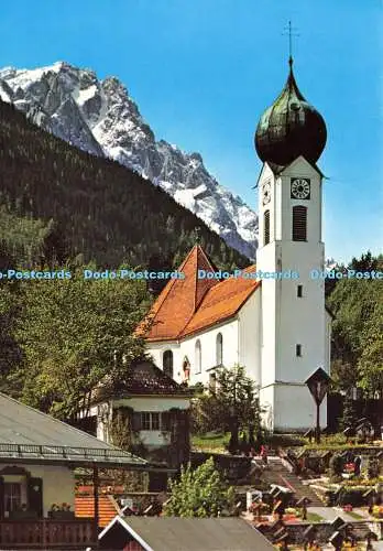D173729 Zugspitzdorf Grainau. Mit Zugspitze. Bucheler