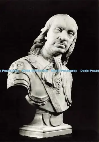 D173795 Victoria and Albert Museum. Oliver Cromwell. Marmor. Joseph Wilton. Krähe