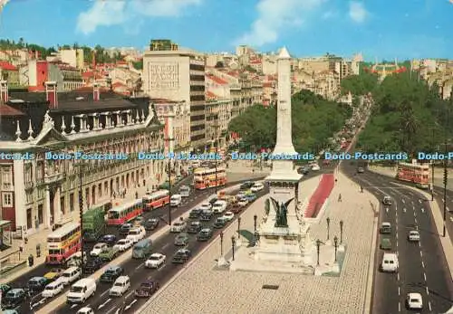 D171447 Lissabon. Portugal. Der Restauratorsplatz und die Liberty Avenue. Dulia