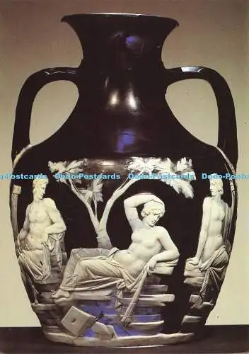 D173805 The British Museum. Die Portland Vase. Die Göttin Thetis liegend dazwischen