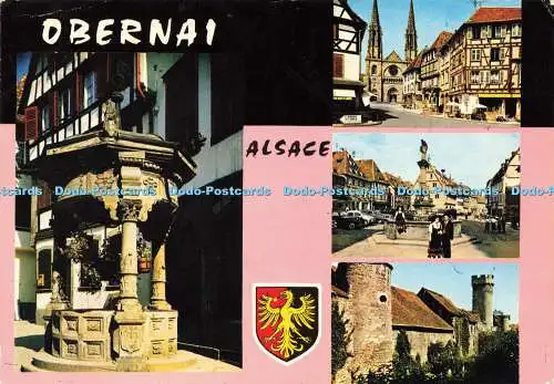 D171456 Obernai. Elsass. La Cigogne. R. Louis. 1981. Multi View