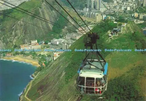 D172544 Brasil Turistico. Rio de Janeiro. Die Seilbahn von Pao de Acucar Rock an