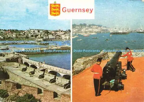 D172553 Guernsey. Castle Cornet. C.I. Jarrold. Multi View