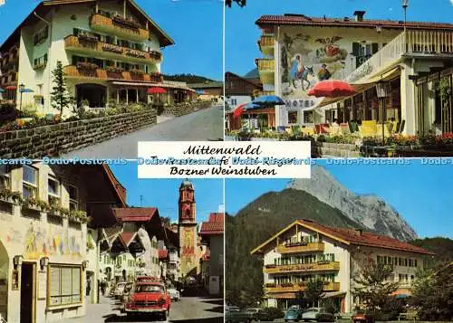 D171536 Mittenwald Terrassen Cafe Hotel Rieger. Bozner Weinstuben. Karwendel. Fr